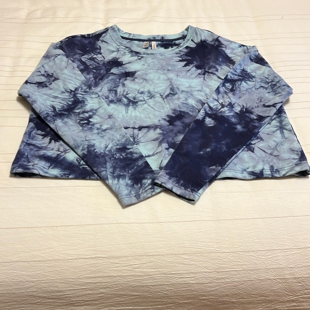 Z by Zella Tie Dye Crop Sweatshirt